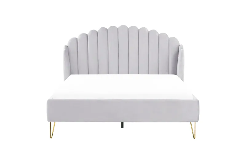 Benicio Sängram 160x200 cm - Grå/Guld - Möbler - Säng - Sängram & sängstomme