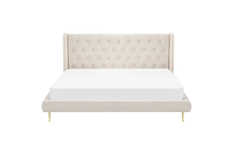 Bernie Sängram 180x200 cm - Beige/Guld - Möbler - Säng - Sängram & sängstomme
