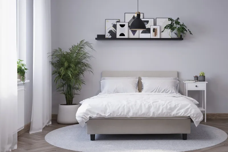 Billingen Komplett Sängpaket 160x200 cm - Beige - Möbler - Säng - Kontinentalsäng