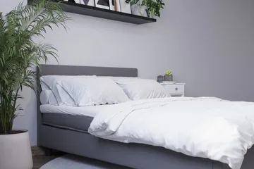 Billingen Komplett Sängpaket 160x200 cm - Grå - Möbler - Säng - Kontinentalsäng