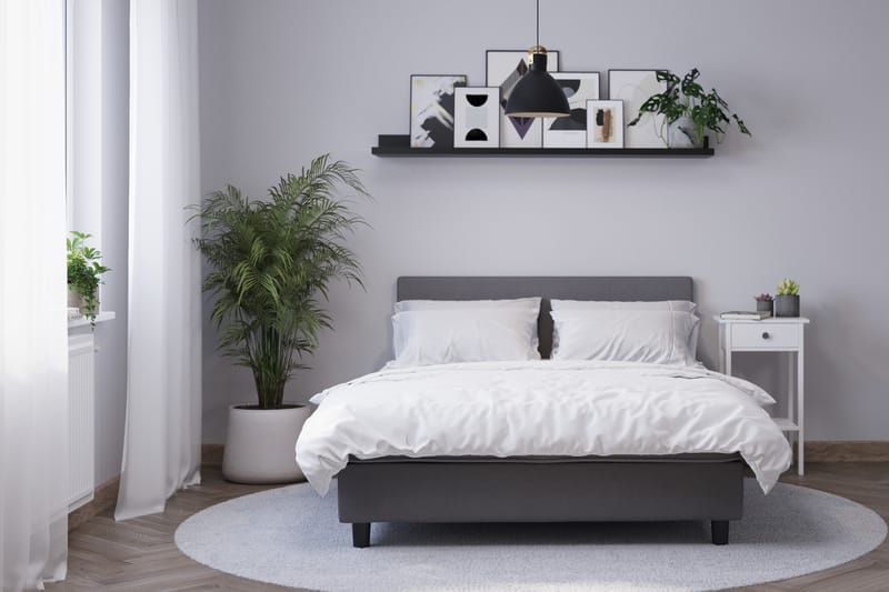 Billingen Komplett Sängpaket 160x200 cm - Grå - Möbler - Säng - Kontinentalsäng