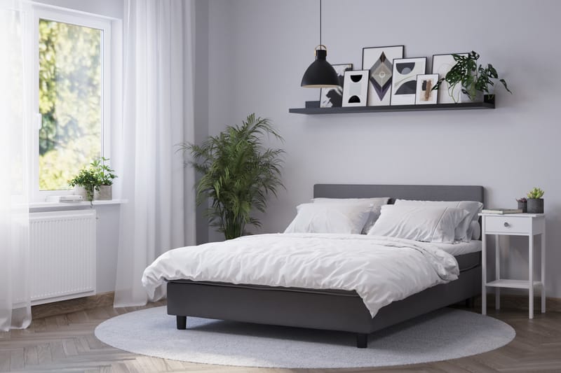 Billingen Komplett Sängpaket 160x200 cm - Grå - Möbler - Säng - Kontinentalsäng