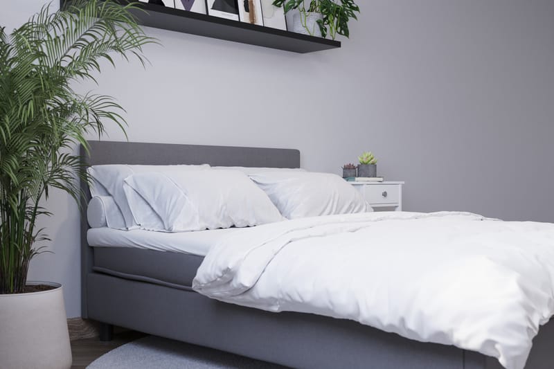 Billingen Komplett Sängpaket 160x200 cm - Grå - Möbler - Säng - Kontinentalsäng