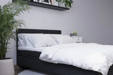 Billingen Komplett Sängpaket 180x200 cm - Svart - Möbler - Säng - Kontinentalsäng