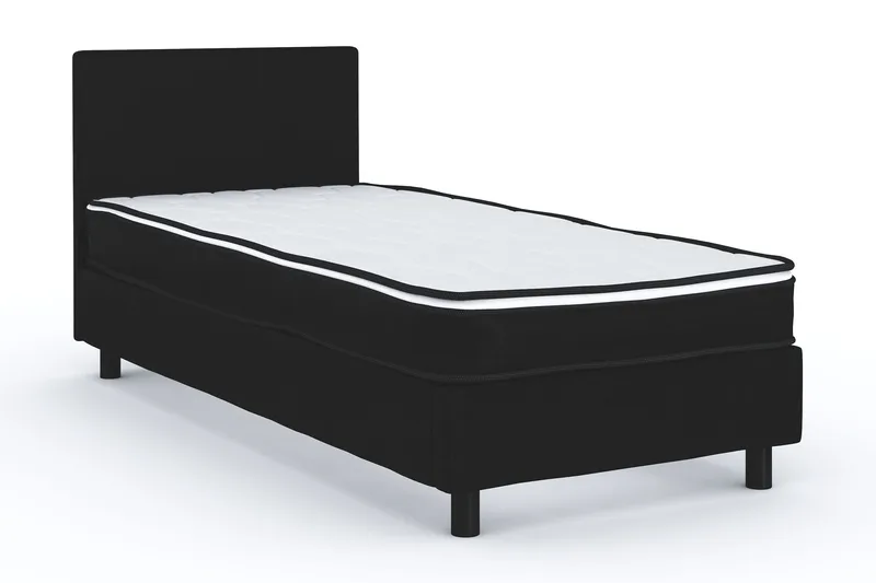 Billingen Komplett Sängpaket 90x200 cm - Svart - Möbler - Säng - Kontinentalsäng