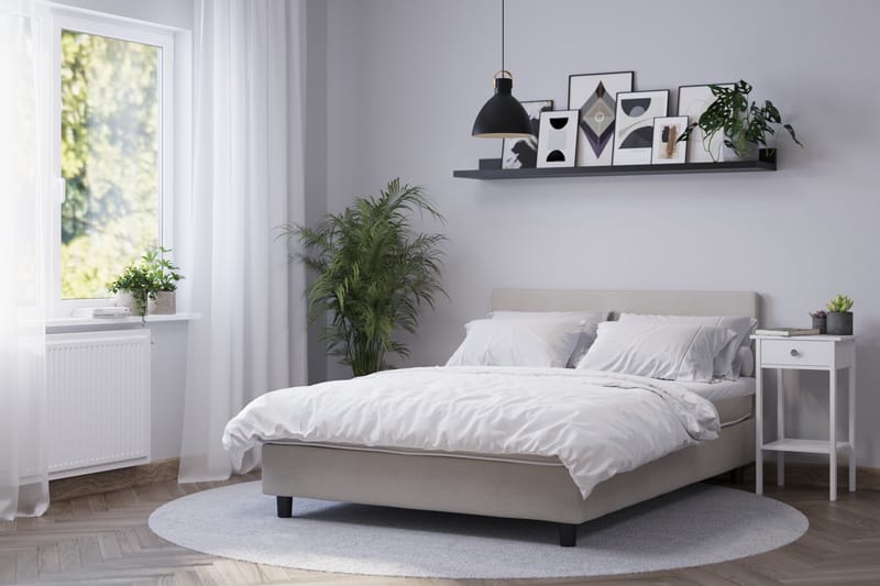 Billingen Kontinentalsäng 160x200 cm - Beige - Möbler - Säng - Komplett sängpaket