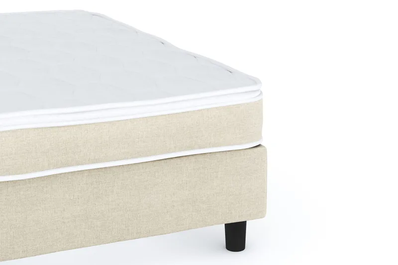 Billingen Kontinentalsäng 160x200 cm i Tyg med Fasthetsgrad Medium - Beige - Möbler - Säng - Enkelsäng