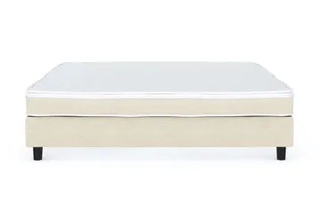 Billingen Kontinentalsäng 160x200 cm i Tyg med Fasthetsgrad Medium - Beige - Möbler - Säng - Enkels äng