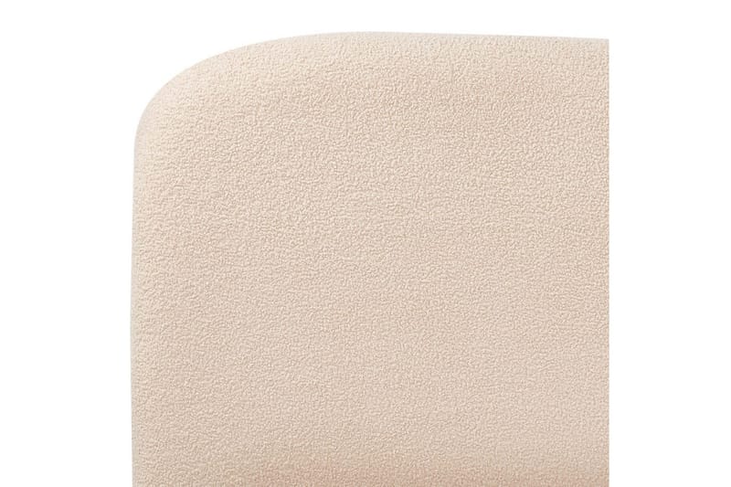 Blagnac Sängram med Förvaring i Bouclétyg med Sänggavel med Fasthetsgrad - Beige - Möbler - Säng - Sängram & sängstomme