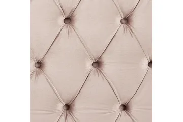 Bode Mjuk Sängram 180x200 cm i Sammet med Sänggavel - Rosa - Möbler - Säng - Sängram & sängstomme