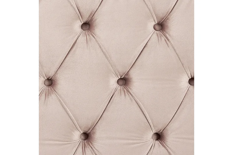 Bode Mjuk Sängram 180x200 cm i Sammet med Sänggavel - Rosa - Möbler - Säng - Sängram & sängstomme