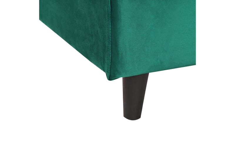 Bossom Sängram 90x200 cm i Sammet med Sänggavel - Grön - Möbler - Säng - Sängram & sängstomme