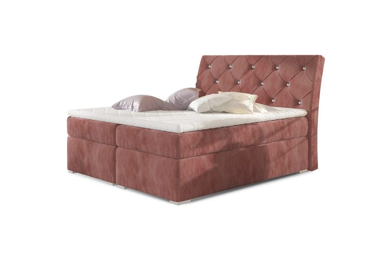 Box Spring Eltap Balvin - 180x200 cm, Kronos 29, Rosa - Möbler - Säng - Kontinentalsäng