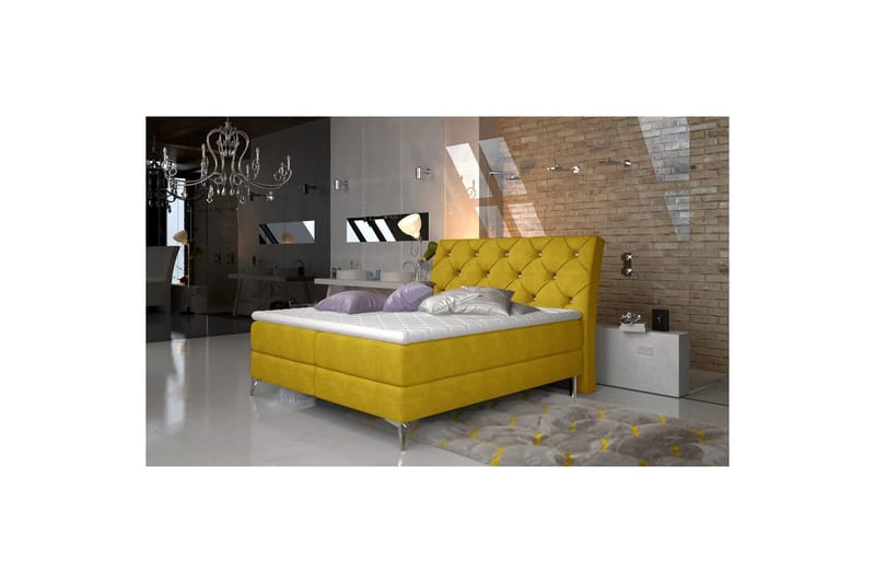 Boxfjäder Eltap Adel - 140x200 cm, Omega 68, Gul - Möbler - Säng - Kontinentalsäng