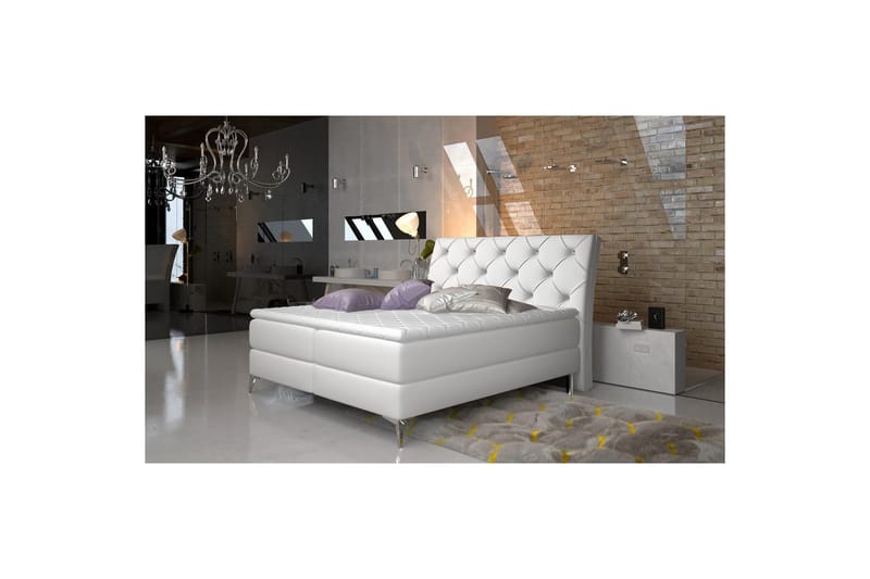 Boxfjäder Eltap Adel - 140x200 cm, Soft 17, Vit - Möbler - Säng - Kontinentalsäng
