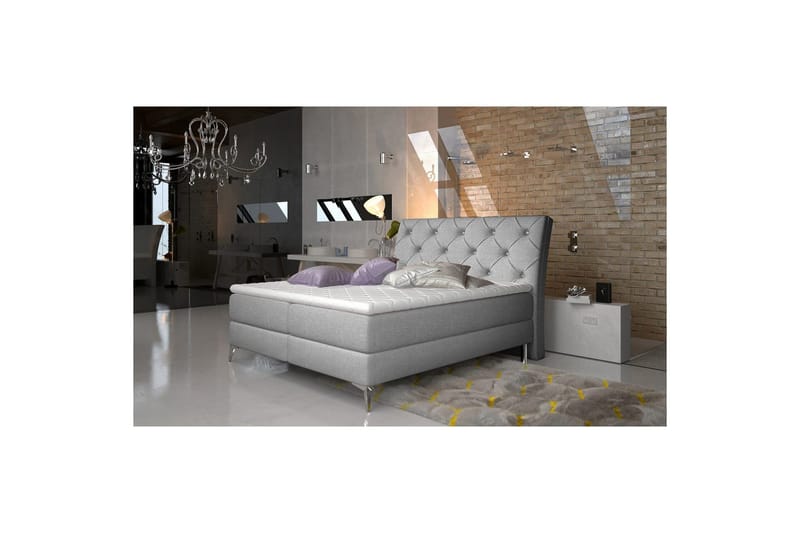 Boxfjäder Eltap Adel - 160x200 cm, Sawana 21, Grå - Möbler - Säng - Kontinentalsäng