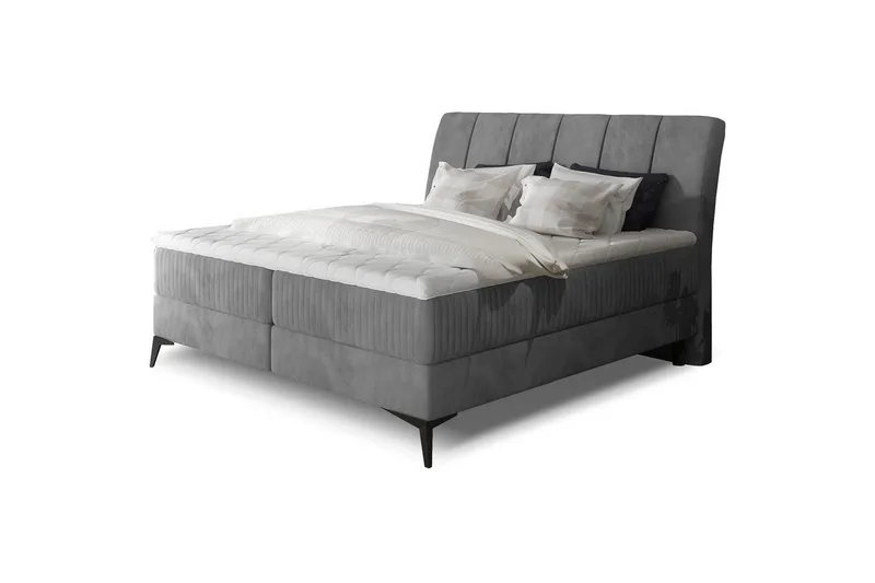 Boxfjäder Eltap Aderito - 140x200 cm, Jasmine 90, Jasmine 90 Pasy 2, Grå - Möbler - Säng - Kontinentalsäng