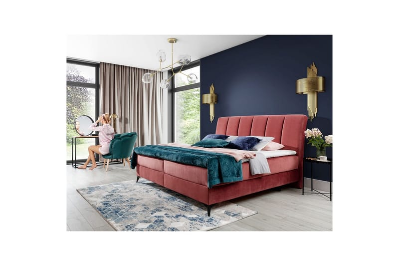 Boxfjäder Eltap Aderito - 160x200 cm, Kronos 29, Kronos 29 a0Pasy 2, Rosa - Möbler - Säng - Kontinentalsäng