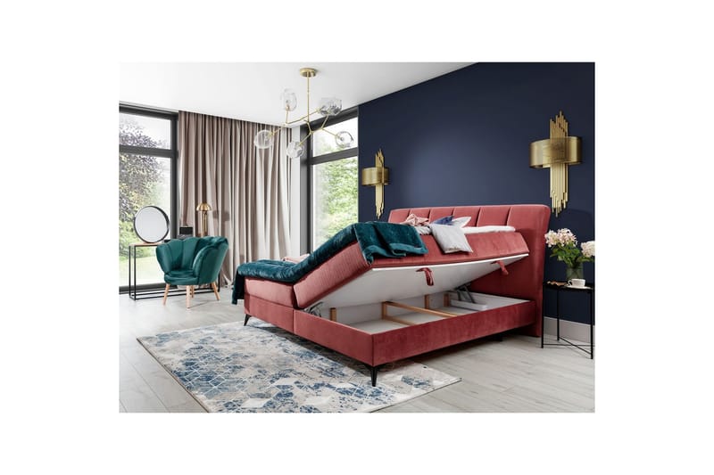 Boxfjäder Eltap Aderito - 160x200 cm, Kronos 29, Kronos 29 a0Pasy 2, Rosa - Möbler - Säng - Kontinentalsäng