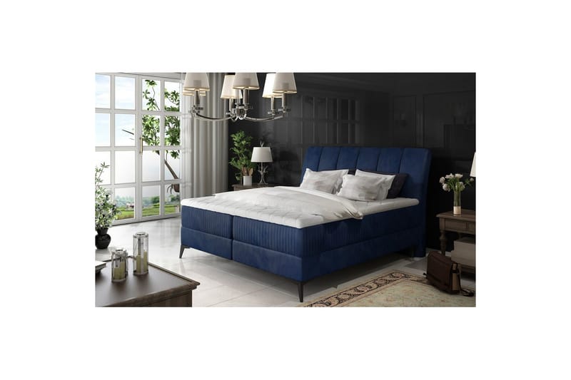 Boxfjäder Eltap Aderito - 180x200 cm, Monolith 77, Blå - Möbler - Säng - Kontinentalsäng