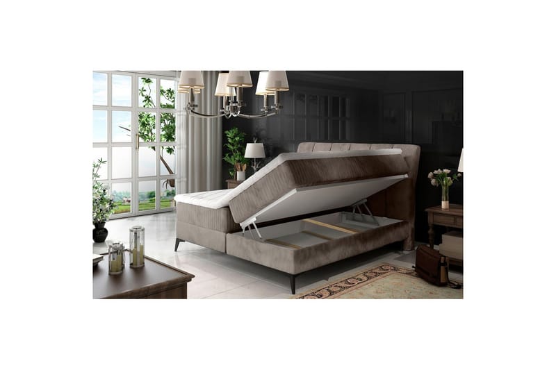 Boxfjäder Eltap Aderito - 180x200 cm, Paros 02, Paros 02 Pasy 2, Beige - Möbler - Säng - Kontinentalsäng