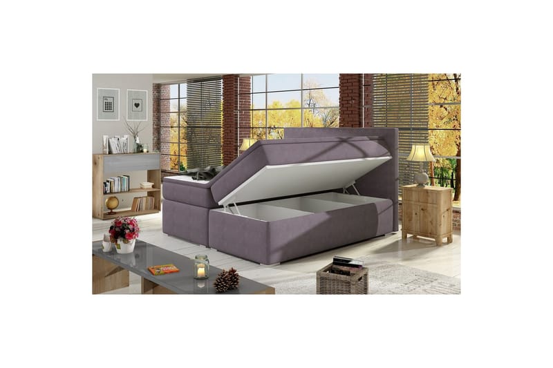 Boxspring Eltap Divalo - Soro 65, Rosa, 140x200 cm - Möbler - Säng - Kontinentalsäng