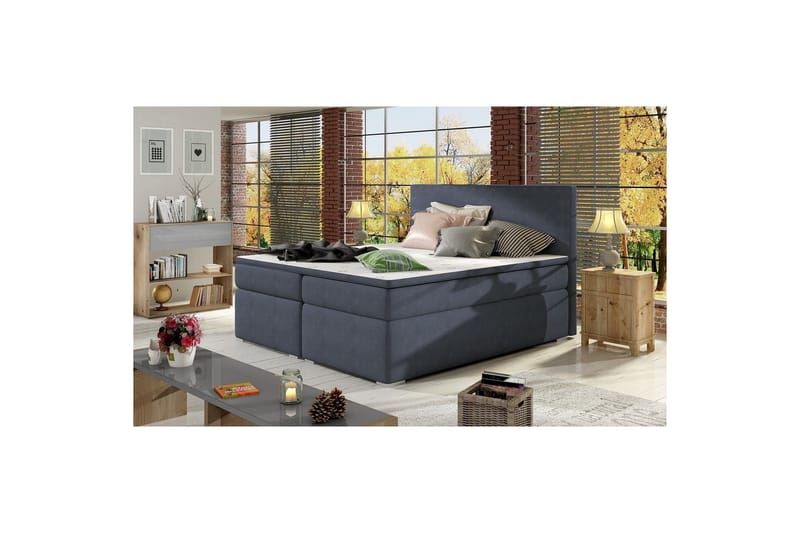Boxspring Eltap Divalo - Soro 76, Blå, 180x200 cm - Möbler - Säng - Kontinentalsäng