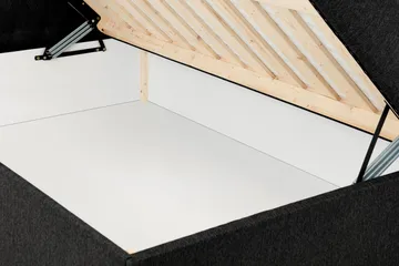 Boxy Komplett Sängpaket Box Bed 120x200 cm - Svart/Grå - Möbler - Säng - Komplett sängpaket
