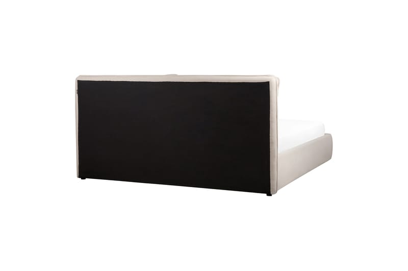 Braylon Sängram 180x200 cm i Tyg med Förvaring och Sänggavel - Beige - Möbler - Säng - Sängram & sängstomme
