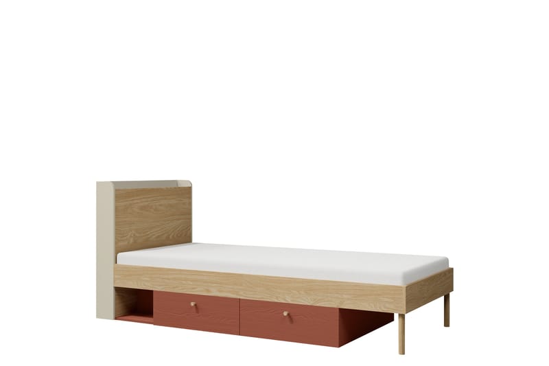 Buhan Sängram 90x200 cm - Beige/Brun - Möbler - Säng - Sängram & sängstomme