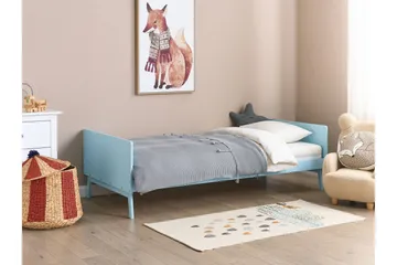 Burt Sängram 90x200 cm i Furu - Blå - Möbler - Säng - Sängram & sängstomme
