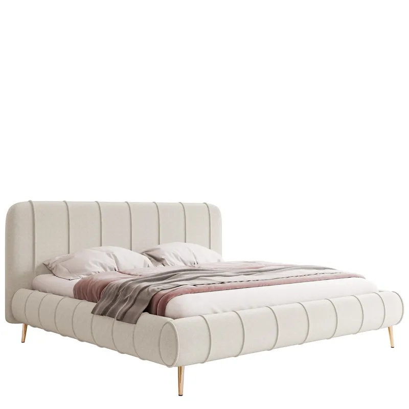 Calrosin Sängram på ben 180x200 cm med Förvaring, Vit