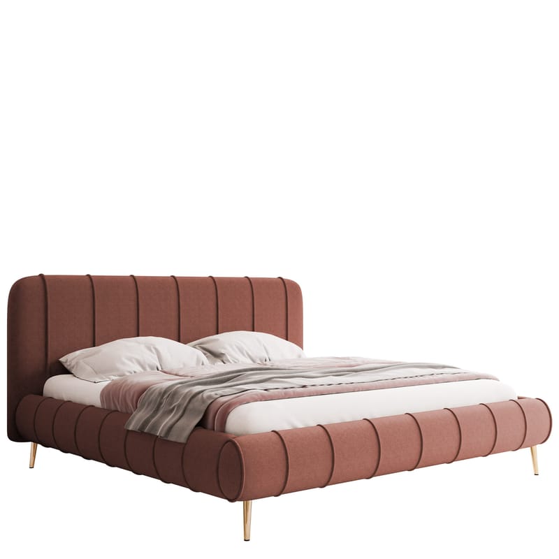 Calrosin Sängram på ben 140x200 cm med Förvaring, Rosa