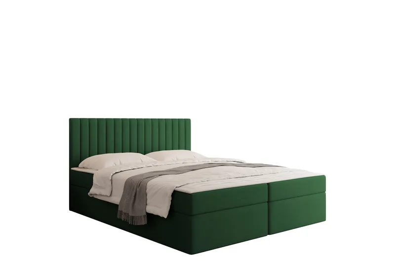 Calrosor Sängpaket Kontinentalsäng med Förvaring 140x200 cm - Grön - Möbler - Säng - Komplett sängpaket