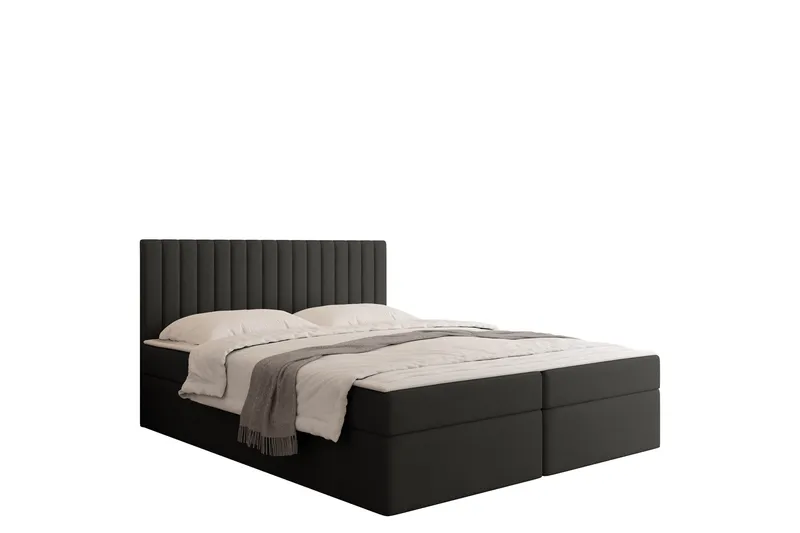 Calrosor Sängpaket Kontinentalsäng med Förvaring 140x200 cm - Svart - Möbler - Säng - Komplett sängpaket