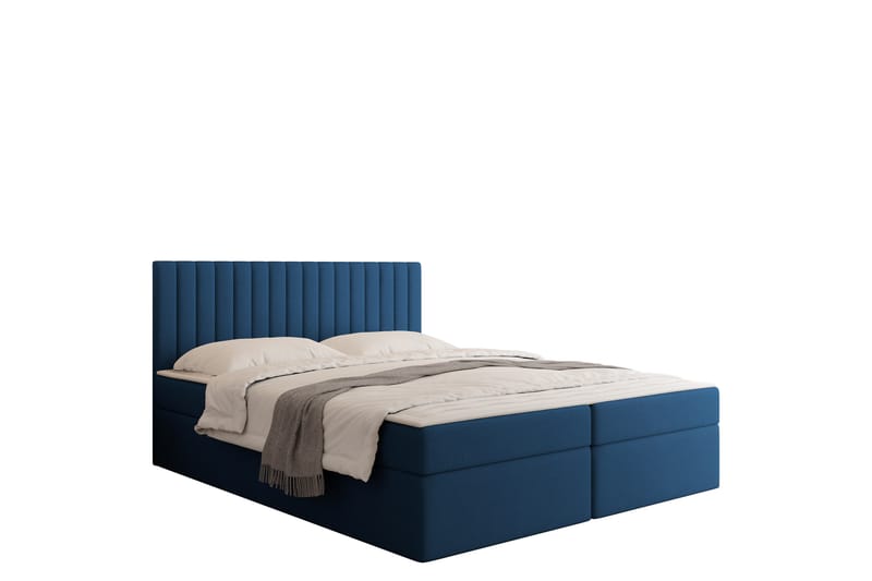 Calrosor Sängpaket Kontinentalsäng med Förvaring 160x200 cm - Blå - Möbler - Säng - Komplett sängpaket