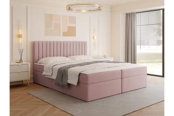 Calrosor Sängpaket Kontinentalsäng med Förvaring 160x200 cm - Rosa - Möbler - Säng - Komplett sängpaket