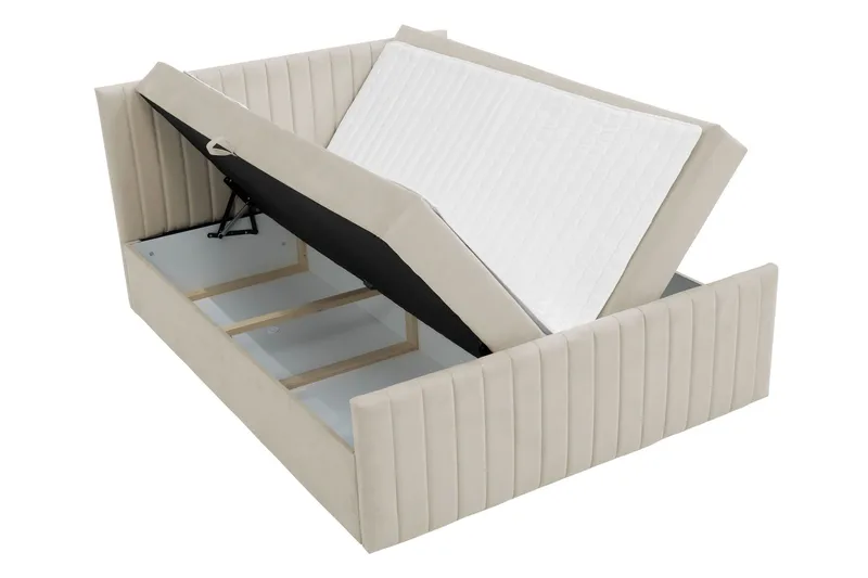 Calrosor Sängpaket Kontinentalsäng med Förvaring 160x200 cm - Svart - Möbler - Säng - Komplett sängpaket