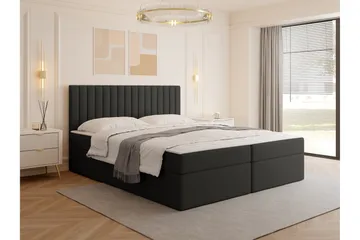 Calrosor Sängpaket Kontinentalsäng med Förvaring 160x200 cm - Svart - Möbler - Säng - Komplett sängpaket