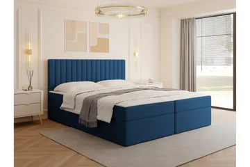 Calrosor Sängpaket Kontinentalsäng med Förvaring 180x200 cm - Blå - Möbler - Säng - Komplett sängpaket