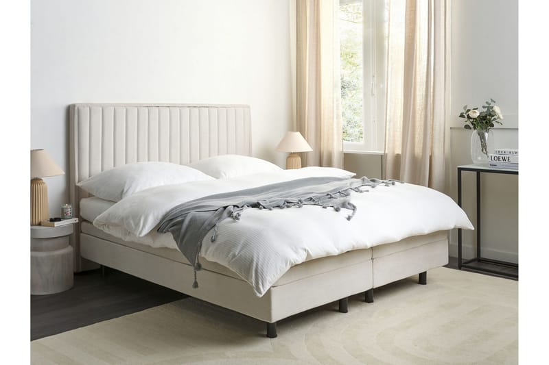 Carleigh Sängram 160x200 cm - Beige - Möbler - Säng - Komplett sängpaket