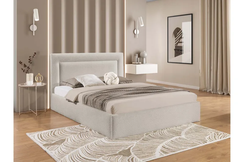 Carve Förvaringssäng - Beige - Möbler - Säng - Sängram & sängstomme