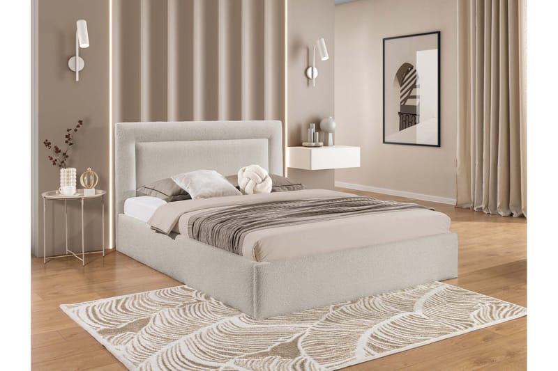 Carve Förvaringssäng - Beige - Möbler - Säng - Sängram & sängstomme