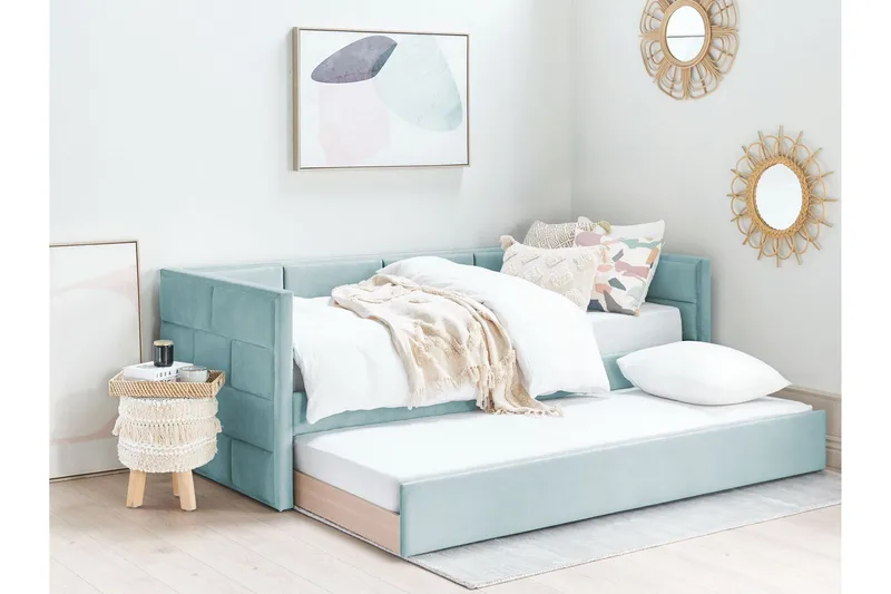 Cayla Sängram 90x200 cm - Grön - Möbler - Säng - Sängram & sängstomme