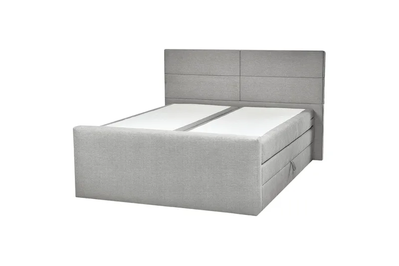 Cecil Kontinentalsäng 160x200 cm, Grå/Silver