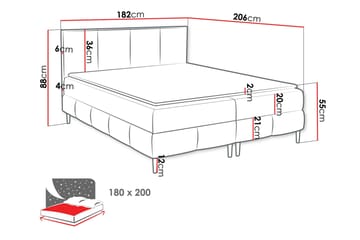 Celestine Förvaringssäng 180x200 cm - Grön - Möbler - Säng - Komplett sängpaket