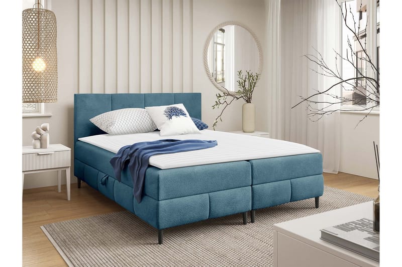 Celestine Förvaringssäng 200x200 cm - Beige - Möbler - Säng - Komplett sängpaket