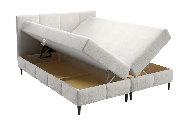 Celestine Förvaringssäng 200x200 cm - Grå - Möbler - Säng - Komplett sängpaket