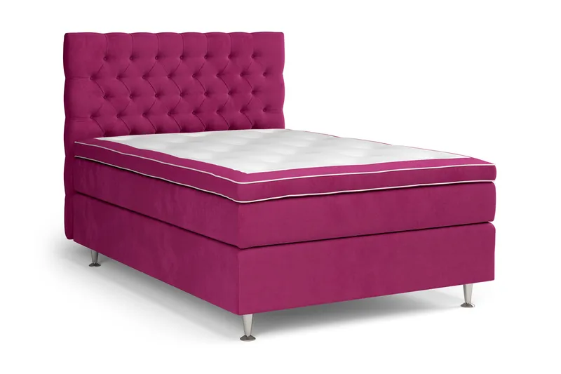 Celine Kontinentalsäng 140x200cm - Rosa/Sammet - Möbler - Säng - Kontinentalsäng