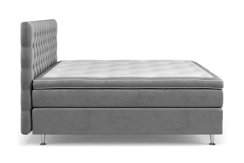 Celine Kontinentalsäng 160x200cm - Grå/Sammet - Möbler - Säng - Komplett sängpaket